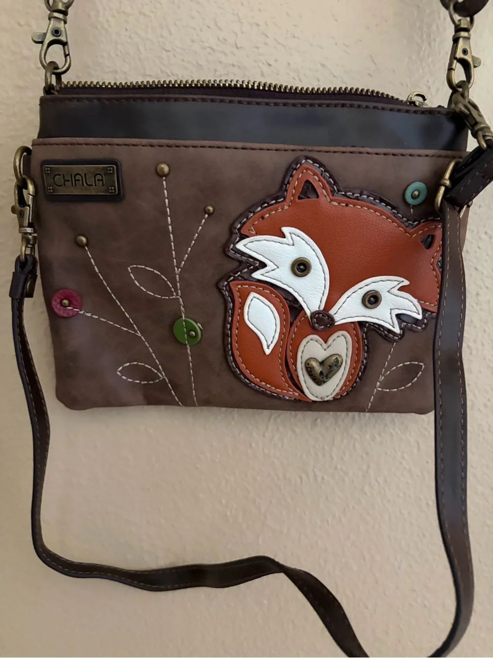 Chala Foxy Fox Woodland Women’s Crossbody Purse CUTE!!